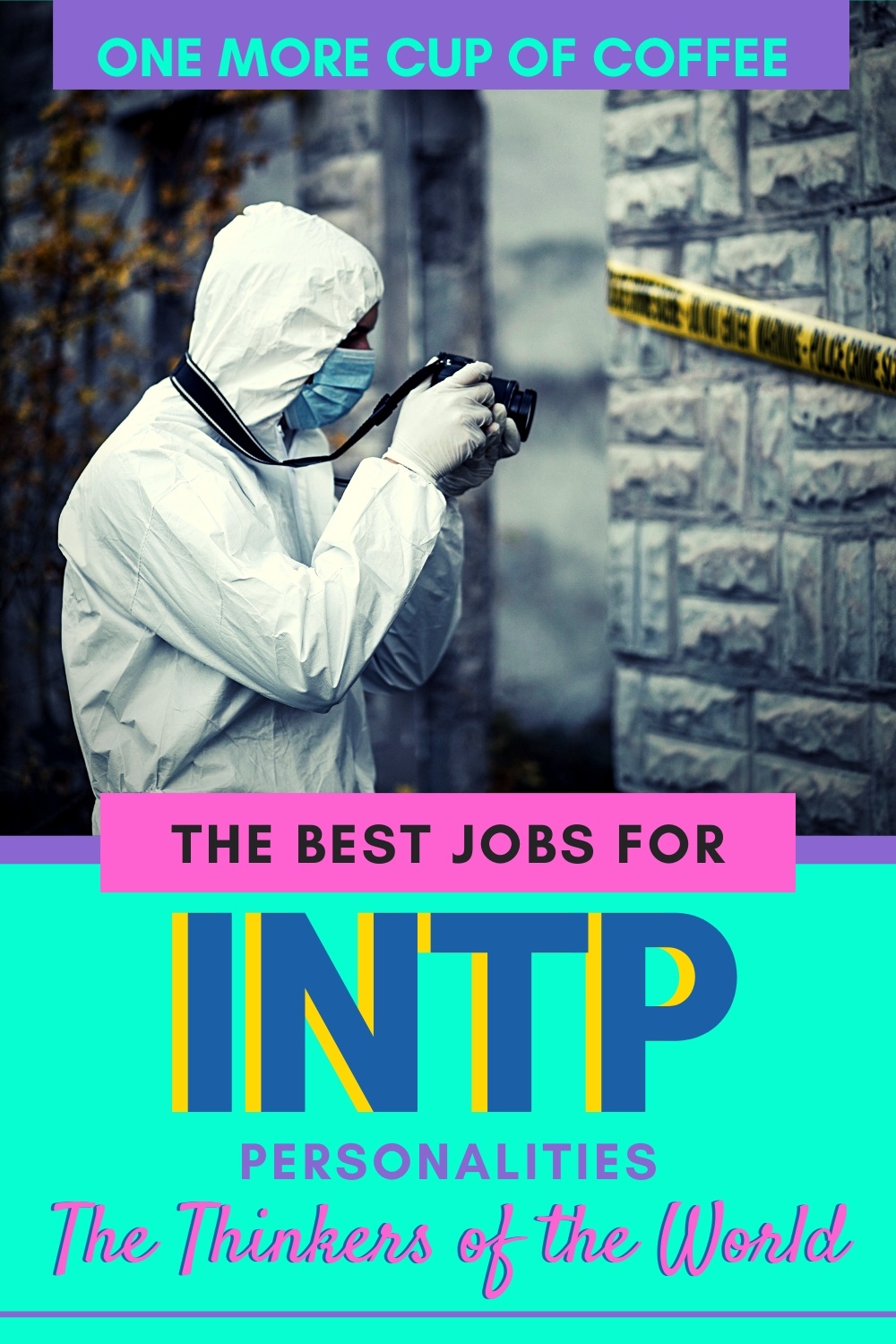 Forensic expert working a crime scene to represent jobs for ISTP personality types. 