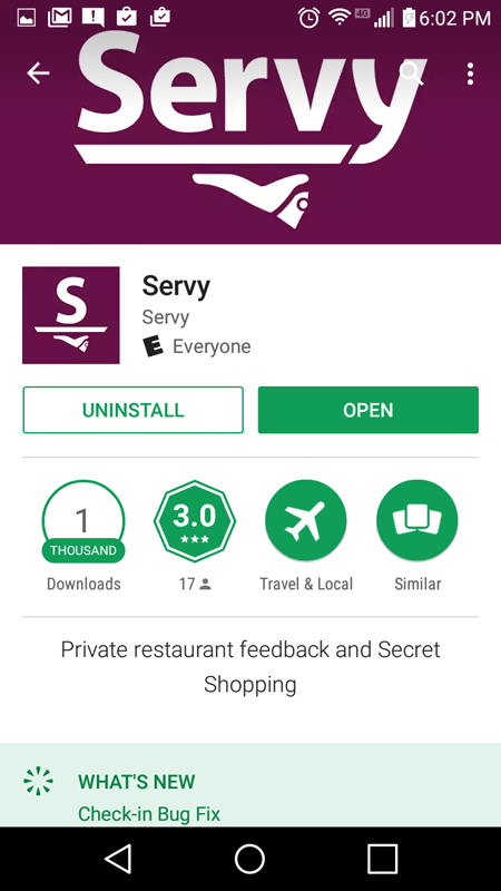 Servy Basic Information