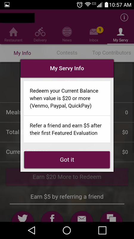 Withdrawing Money From Servy