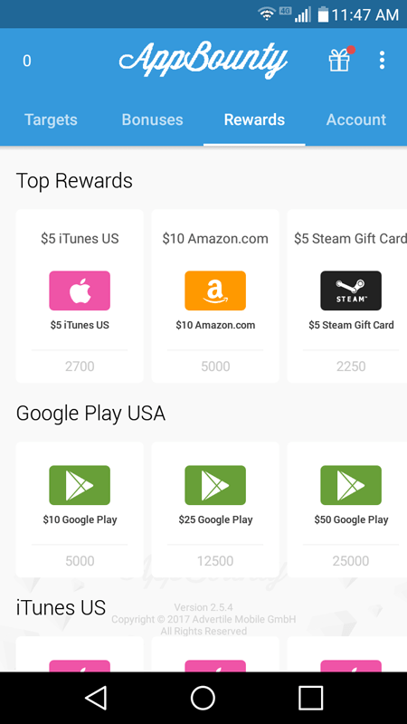 App Bounty Rewards