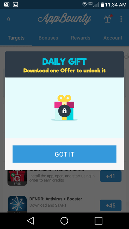 Daily Gift From App Bounty