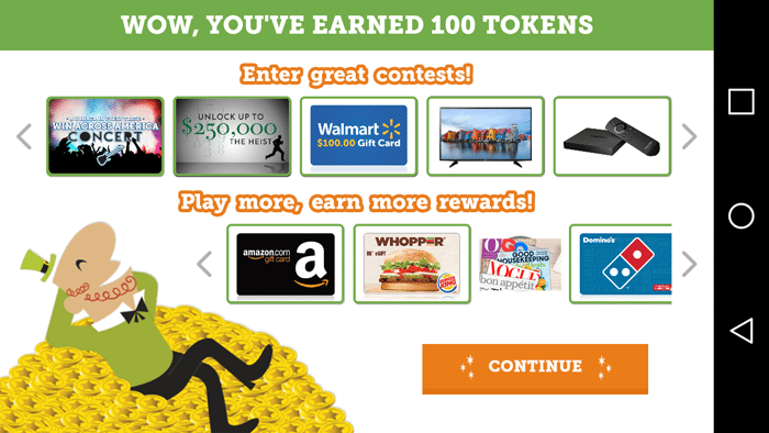 I Earned 100 Tokens