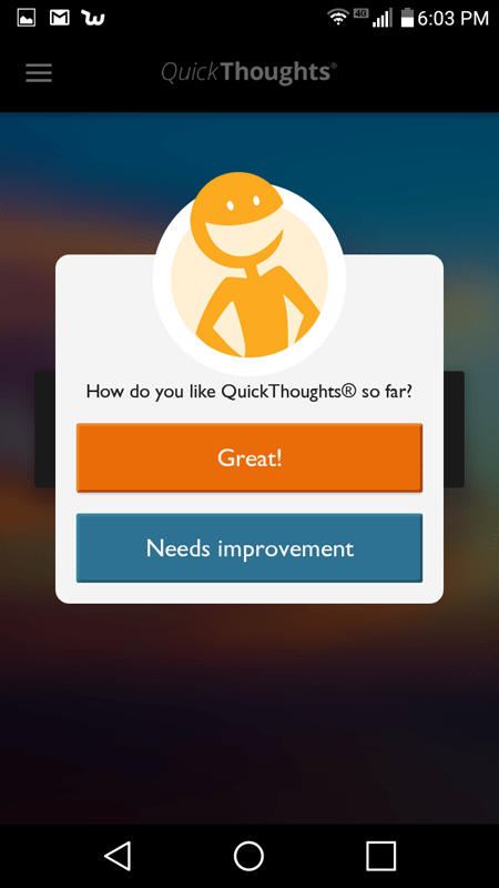 QuickThoughts Was Already Seeking My Approval