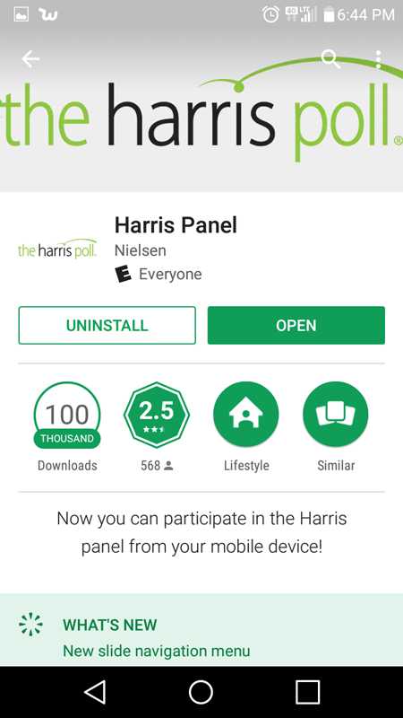 The Harris Panel App Basic Information