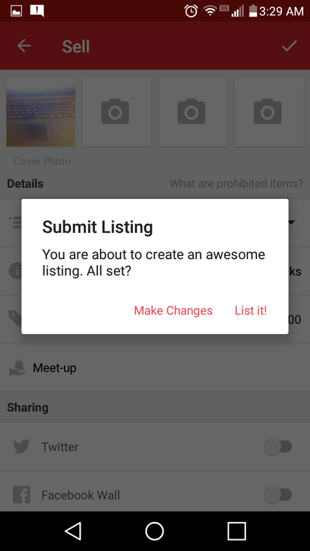 Creating A Listing In Carousell