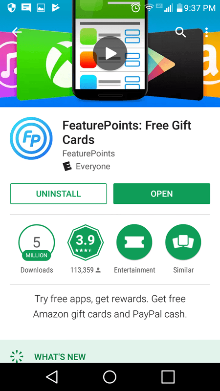 FeaturePoints Google Play Info