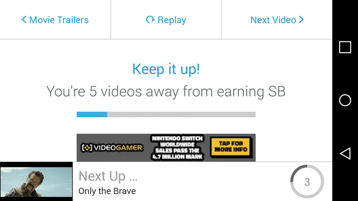 Five Videos Away From Earning Swag Bucks