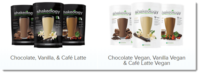 Shakeology product selection