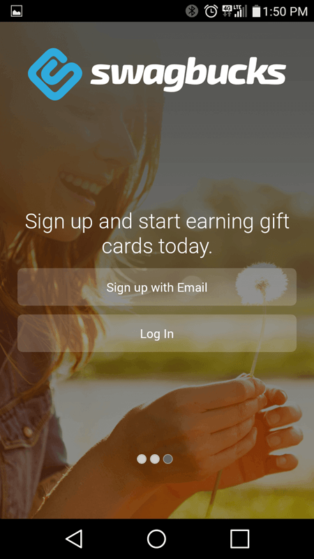 Swagbucks Sign Up Screen