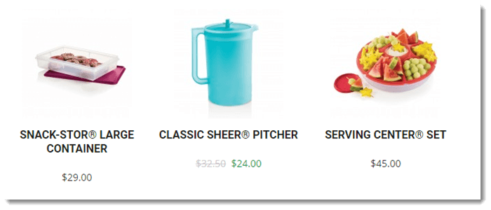 Classic Tupperware Products