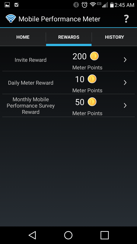 Embee Mobile Performance Meter App Rewards