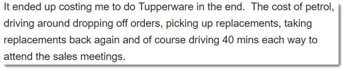 Failure at Tupperware