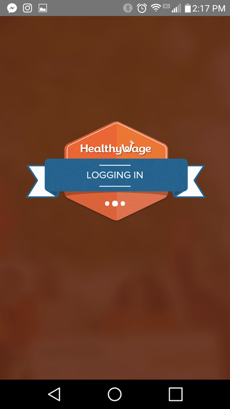 HealthyWage Logging In