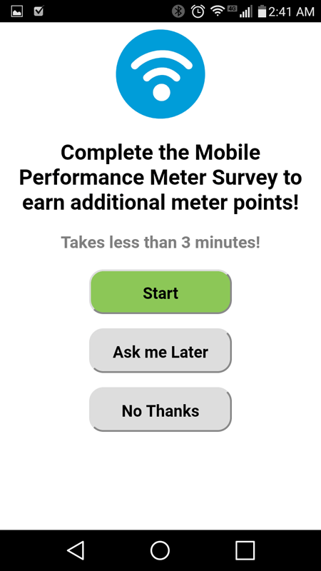 Mobile Performance Meter Survey