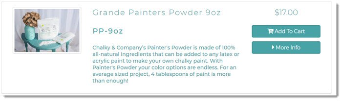 Painters Powder from Chalky & Company