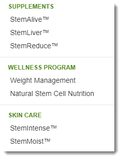 StemFoods Product Range