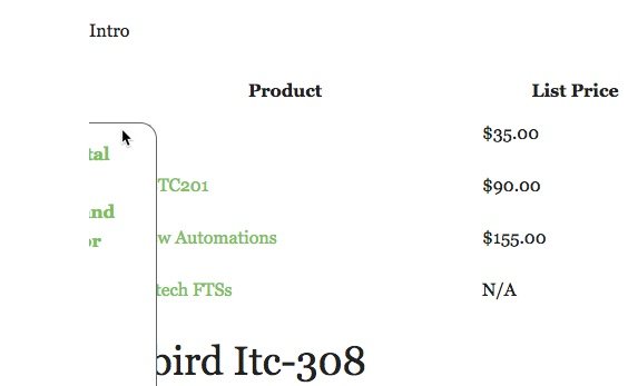 first table made by easyazon plugin