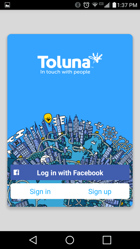 Toluna Registration Screen