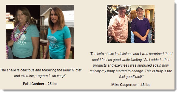 Weight Loss Testimonials from the BulaFIT Program