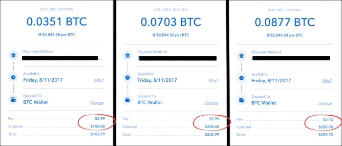 fee coinbase bitcoin