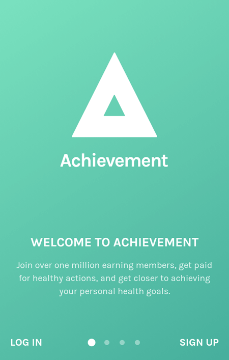 Achievement Welcome Screen