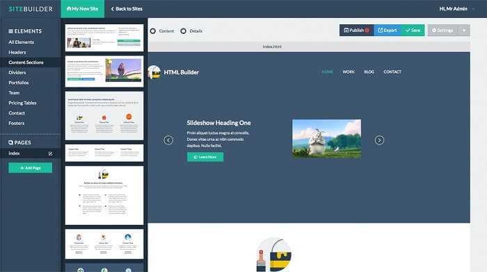 SiteBuilder Website Builder