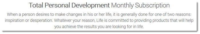 Total Personal Development Monthly Subscription