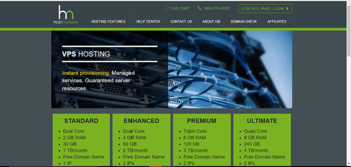 VPS hosting from HostMonster for your website