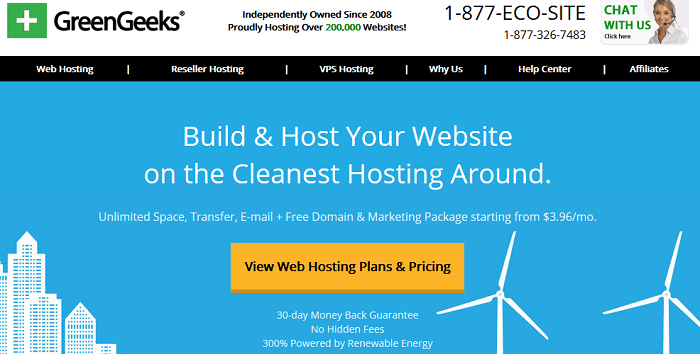 Affordable shared hosting plans from Green Geeks