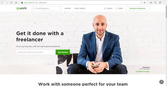 Upwork Landing Page