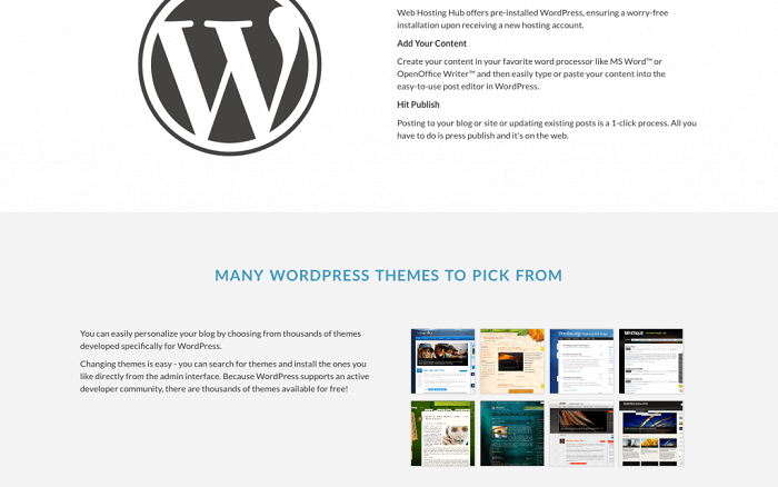 One-click WordPress installation is included