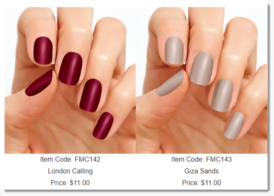 Basic Colors Examples From Color Street Nail Selections