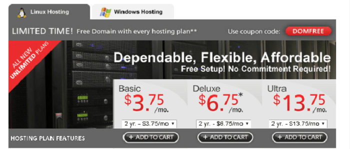 Explore Linux and Windows Hosting from Domain.com