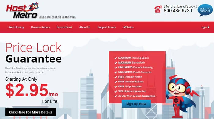 HostMetro Price Lock