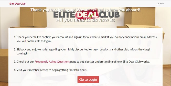 I Registered With Elite Deal Club