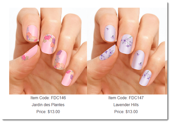 Two Examples Of Nail Patterns from Color Street