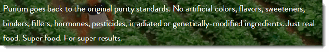 Original Purity Standards