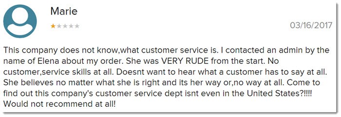 Poor Customer Service