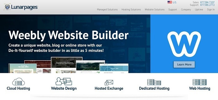 Lunarpages has several different plans to help host your website.