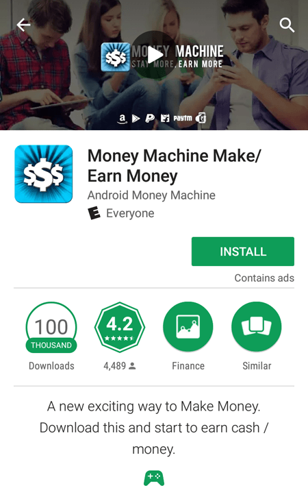 Money Machine Basic Info