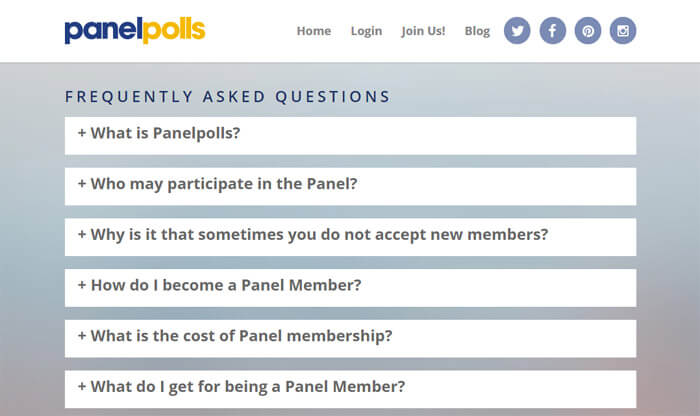 PanelPolls FAQ Page