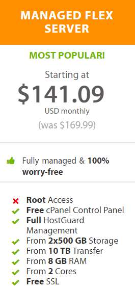 For a $141.09 a month, you get no root access to your dedicated server