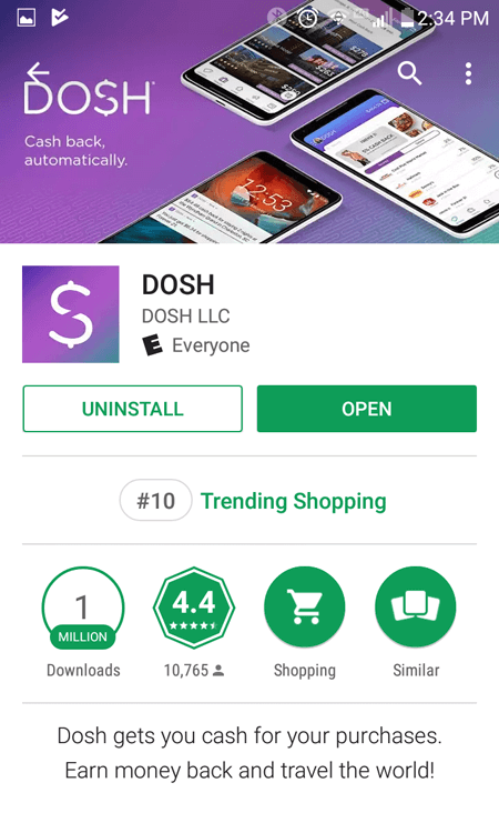 Dosh Main Info