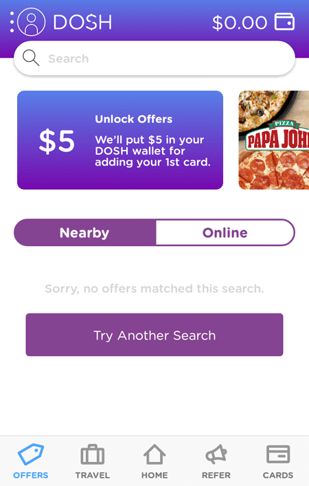 Dosh No Deals Nearby