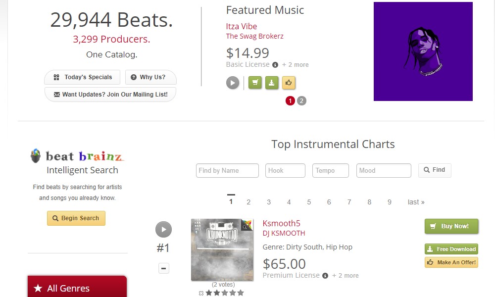 Beat Brokerz home page