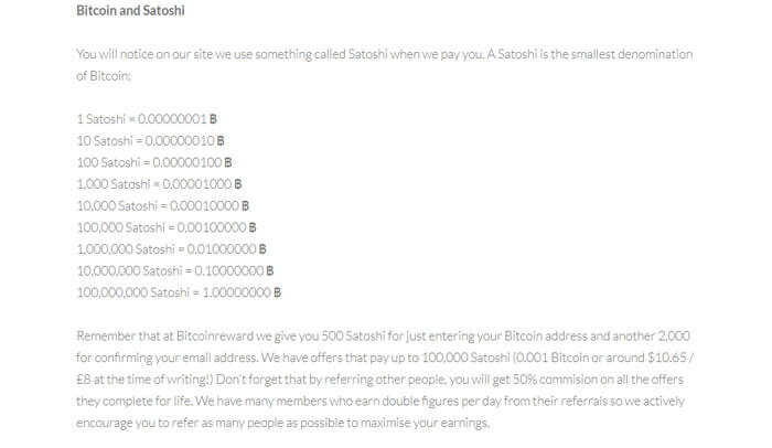 Satoshi Chart On Bitcoin Reward