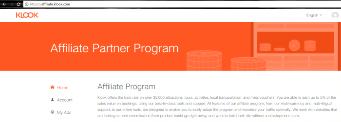 klook affiliate program