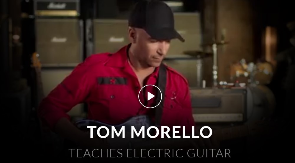 master class electric guitar course page