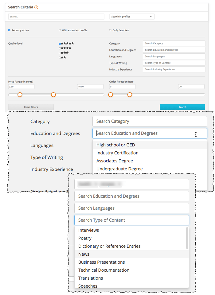 text broker direct order criteria