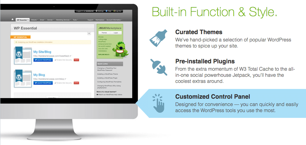 Features screenshot for wordpress and it's nothing spectacular